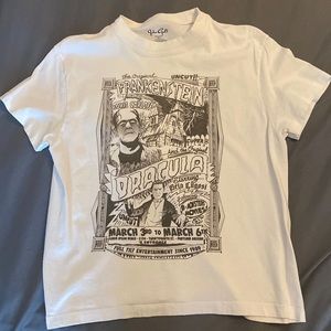 John Galt white Dracula T-shirt